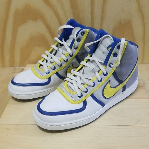 Nike Vandal High Top Dunk 2007  309427-171 Blue Yellow White Size 9.5 - Picture 1 of 9